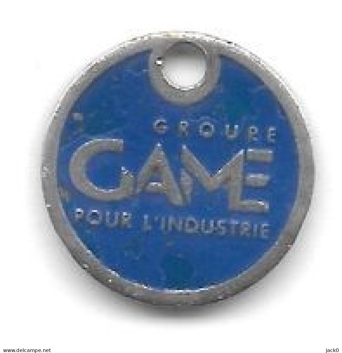 Jeton De Caddie  Groupe  GAME  Pour  L' Industrie - Trolley Token/Shopping Trolley Chip