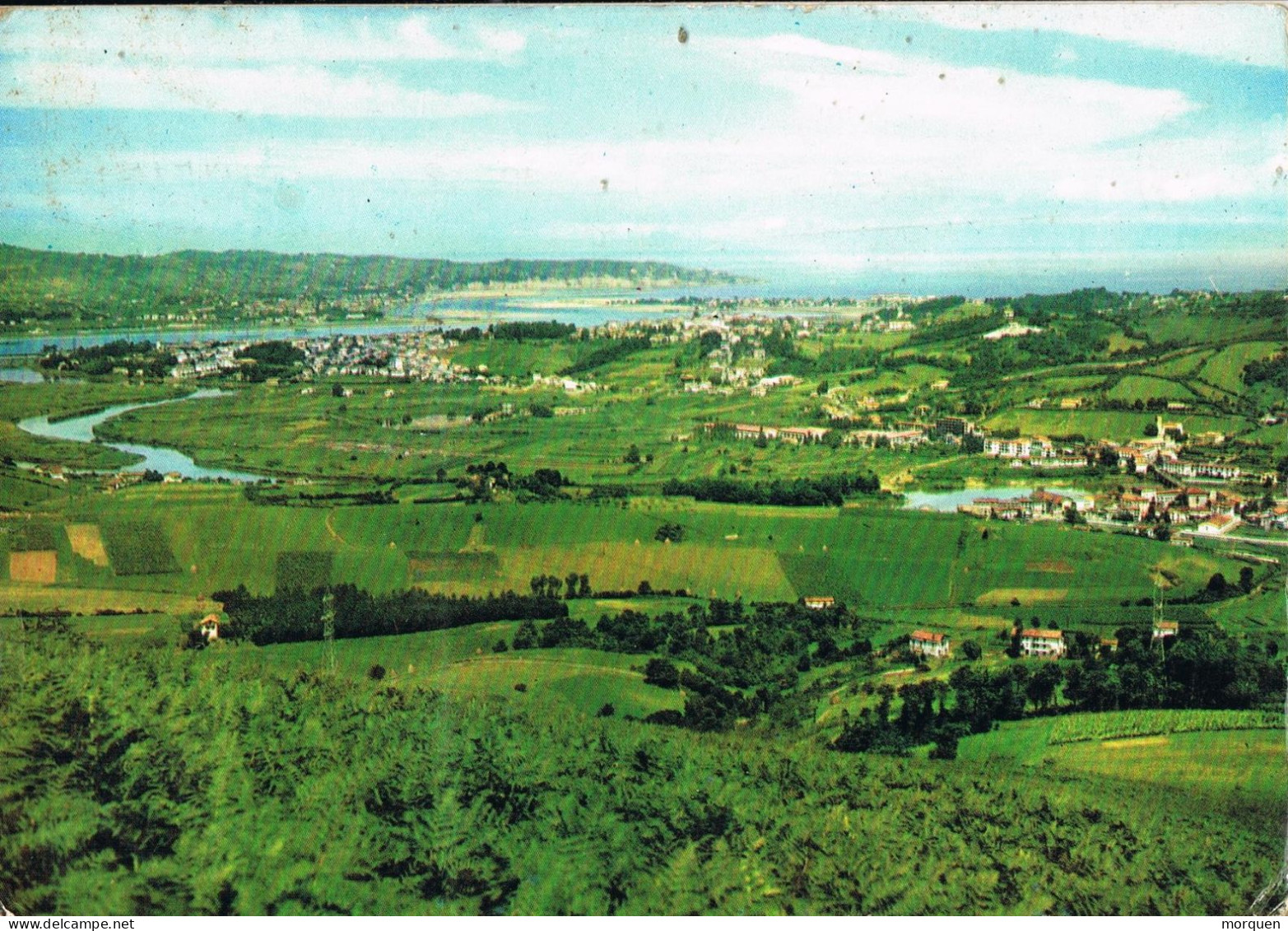 55153. Postal IRUN (Guipuzcoa) 1965. Vista IRUN, Behovia, Rio Bidasoa - Briefe U. Dokumente