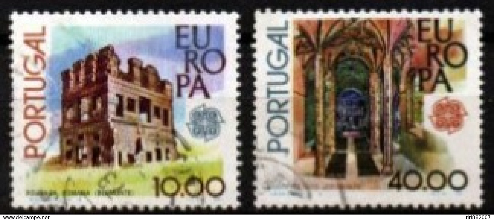 PORTUGAL    -   1978.    Y&T N° 1383 / 1384 Oblitérés.   EUROPA - Oblitérés