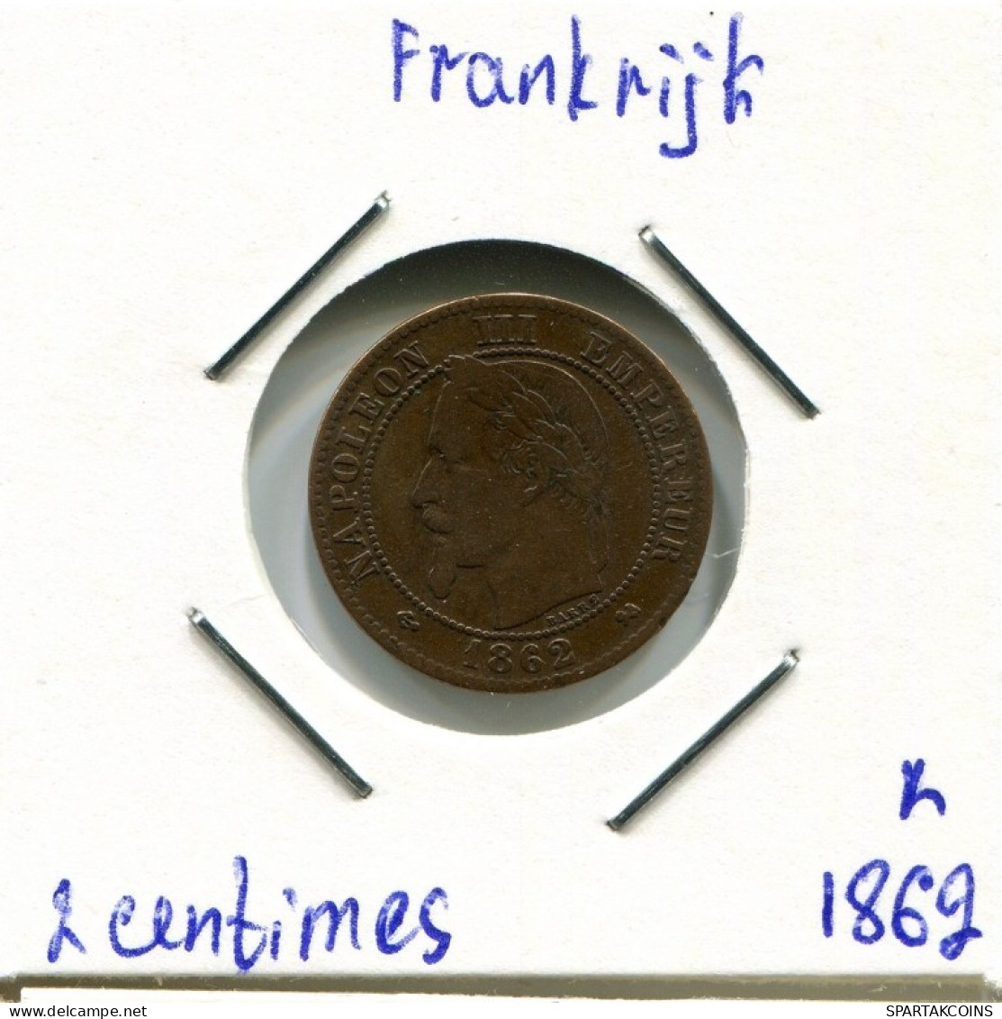 2 CENTIMES 1877 K FRANCE Coin Napoleon III Imperator #AK980.U.A - 2 Centimes