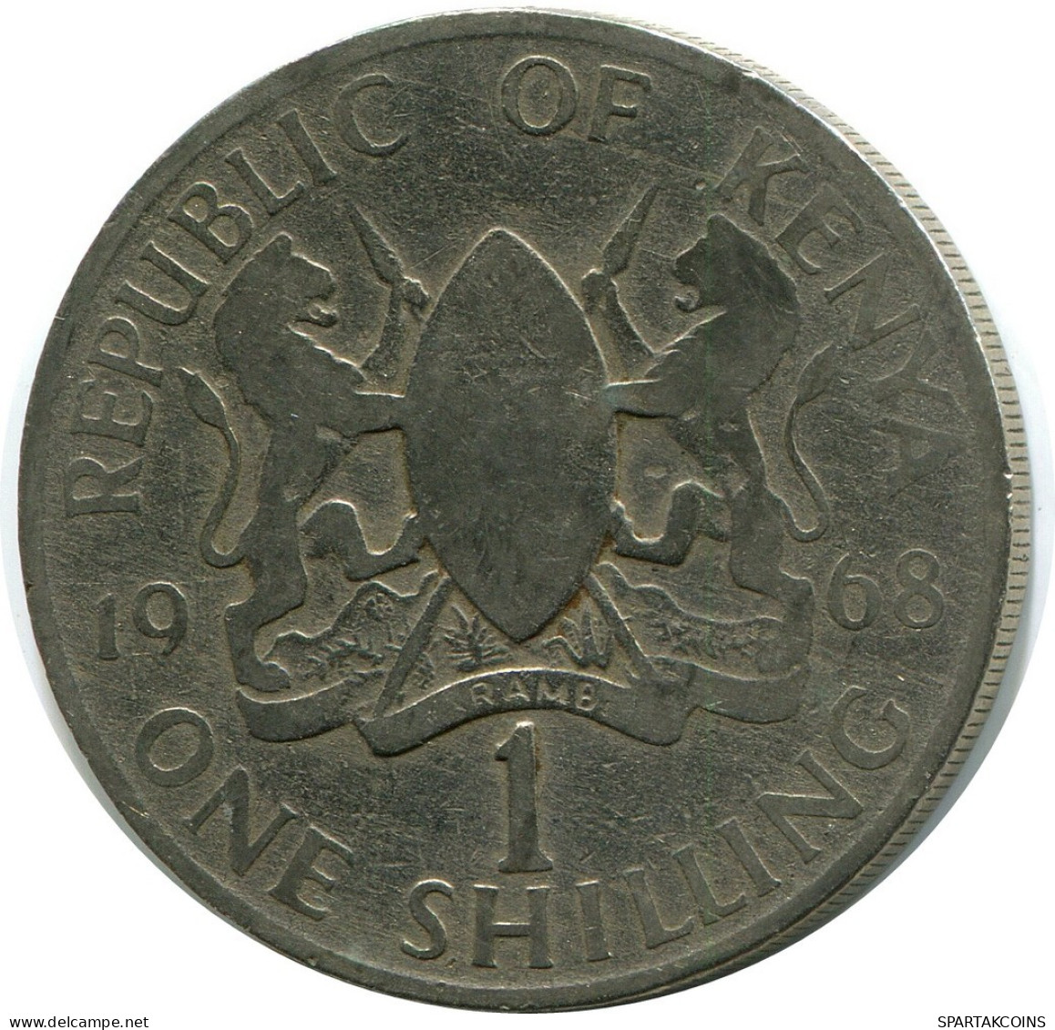 1 SHILLING 1968 KENIA KENYA Münze #AZ185.D.A - Kenia