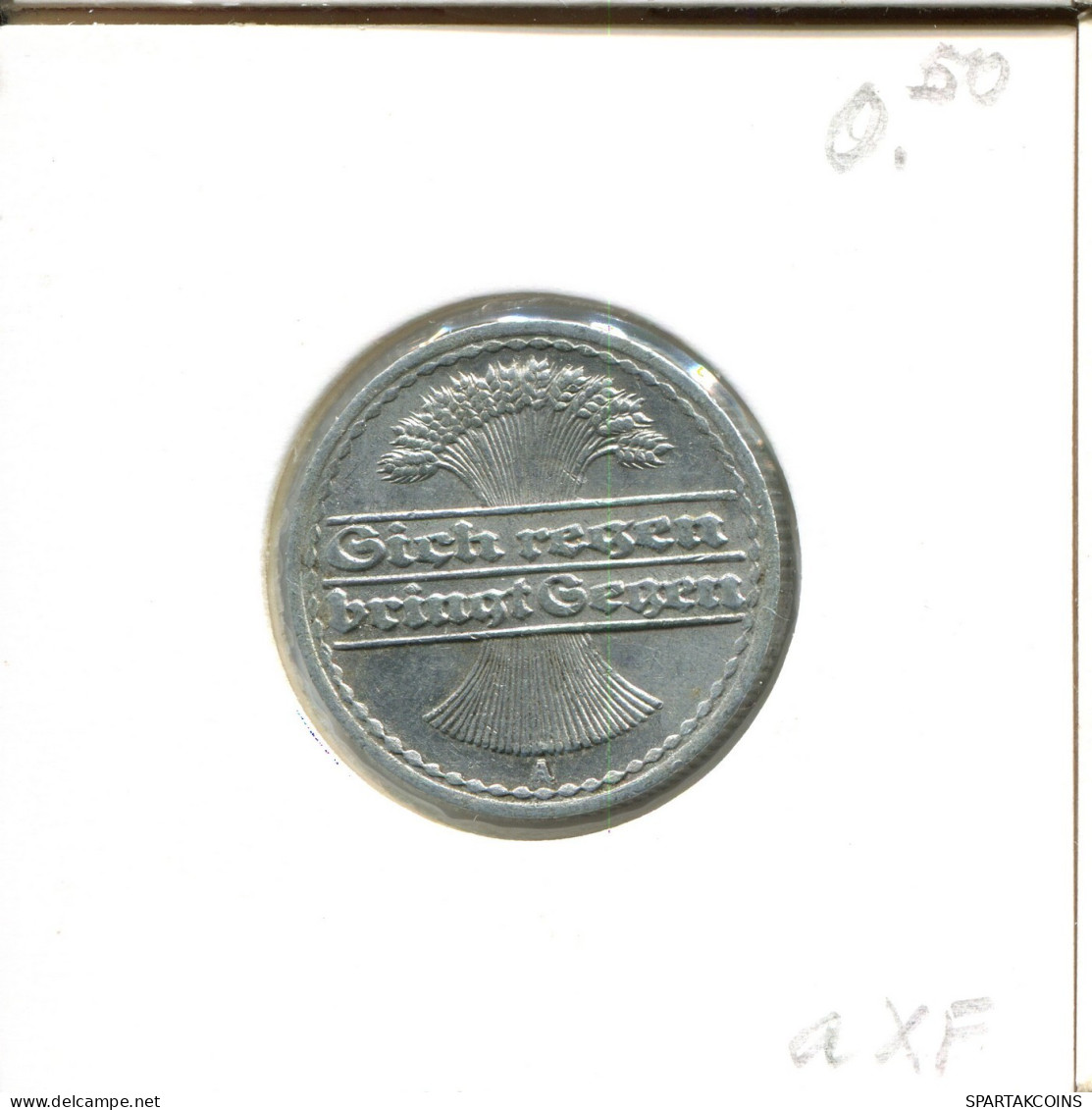 50 PFENNIG 1921 A DEUTSCHLAND Münze GERMANY #DA798.D.A - 50 Rentenpfennig & 50 Reichspfennig