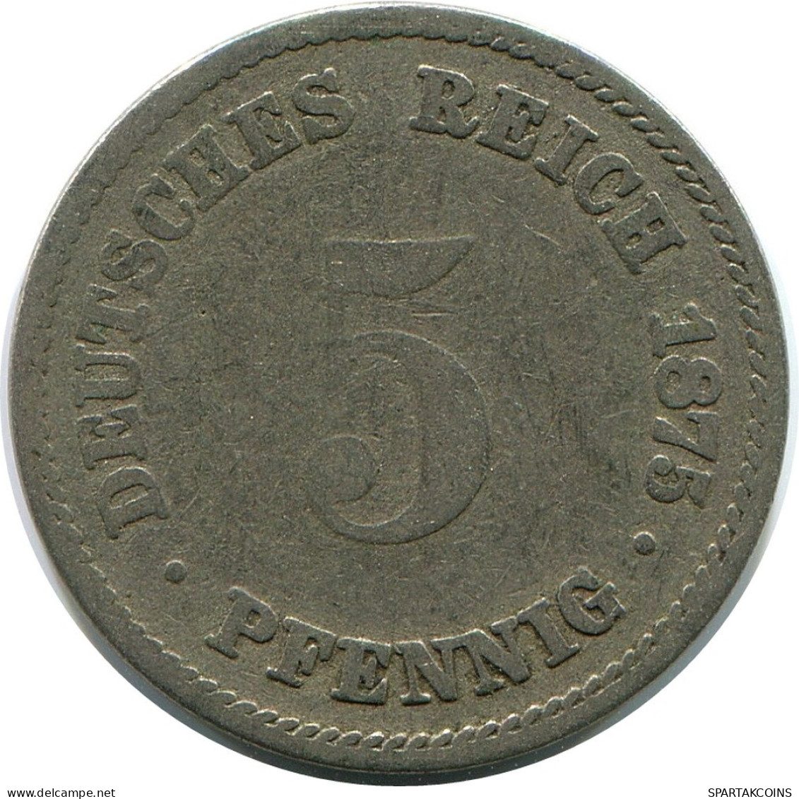 5 PFENNIG 1875 A DEUTSCHLAND Münze GERMANY #DB222.D.A - 5 Pfennig