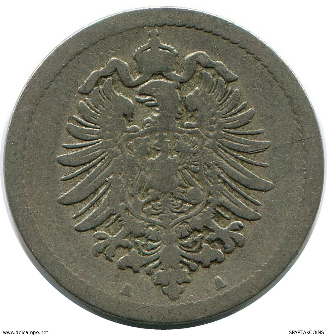 5 PFENNIG 1875 A DEUTSCHLAND Münze GERMANY #DB222.D.A - 5 Pfennig