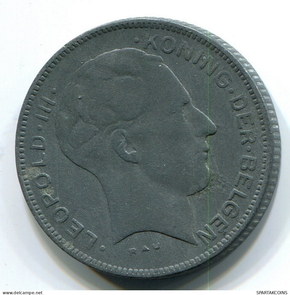 5 FRANCS 1941 DUTCH Text BELGIUM Coin #BB378.U.A - 5 Francs