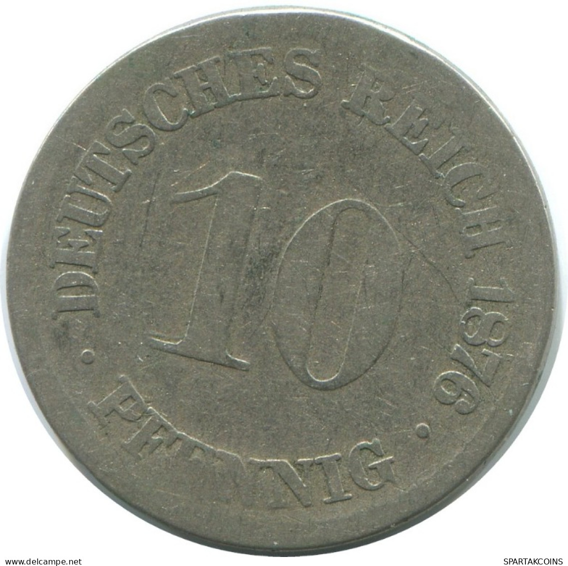 10 PFENNIG 1876 E ALLEMAGNE Pièce GERMANY #AE468.F.A - 10 Pfennig