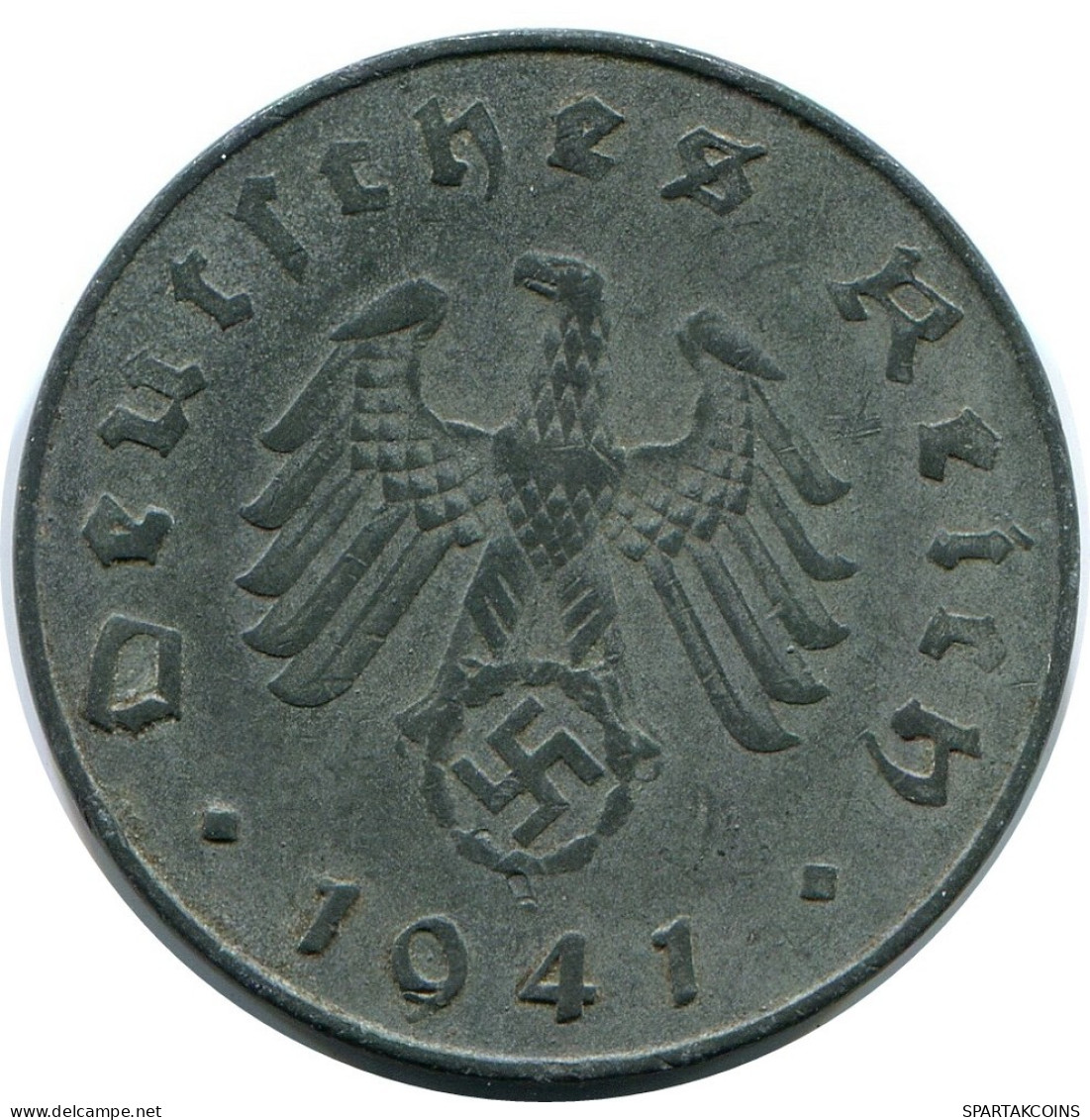 10 REICHSPFENNIG 1941 J DEUTSCHLAND Münze GERMANY #DB957.D.A - 10 Reichspfennig