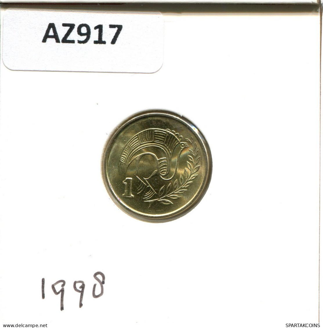 1 CENT 1998 CHYPRE CYPRUS Pièce #AZ917.F.A - Zypern