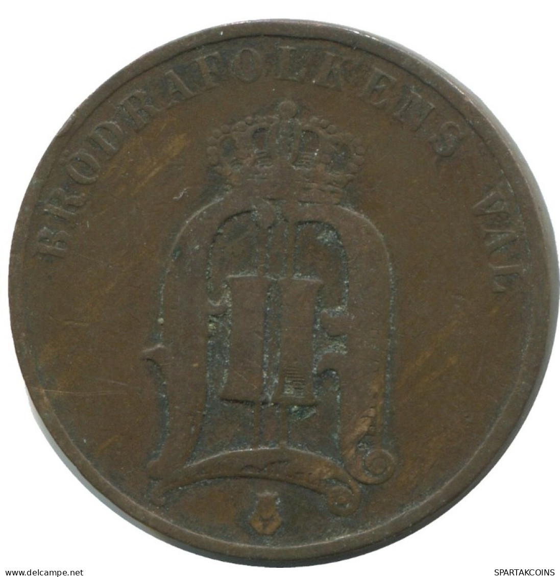 2 ORE 1885 SWEDEN Coin #AC961.2.U.A - Schweden