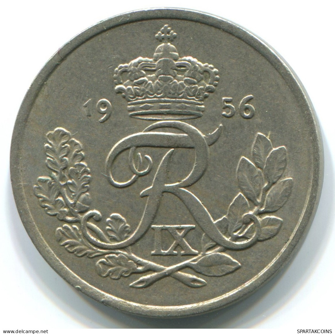 25 ORE 1956 DENMARK Coin #WW1024.U.A - Dänemark