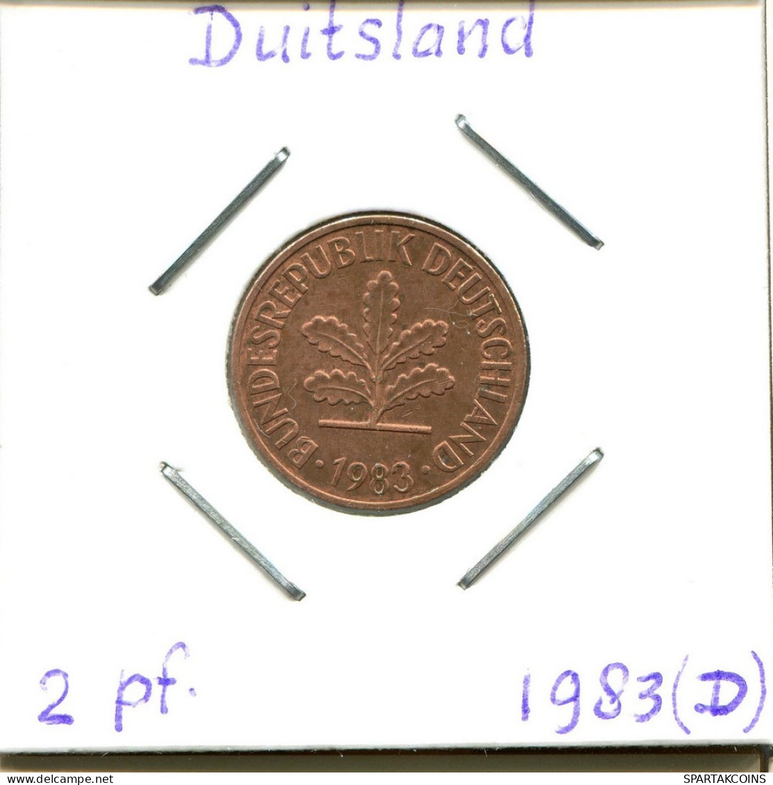 2 PFENNIG 1983 D BRD ALEMANIA Moneda GERMANY #DC266.E.A - 2 Pfennig