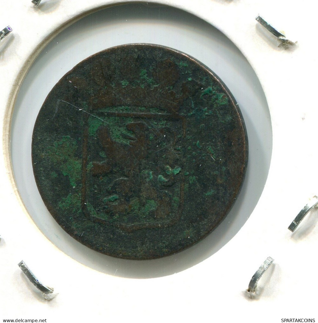 17?? HOLLAND VOC DUIT NIEDERLANDE OSTINDIEN NY COLONIAL PENNY #VOC1878.10.D.A - Indes Néerlandaises