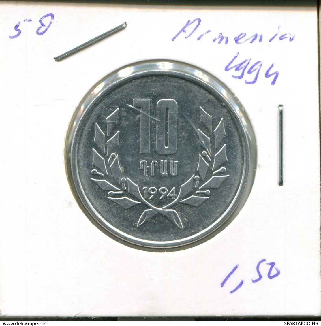 10 DRAM 1994 ARMENIA Coin #AR408.U.A - Armenië