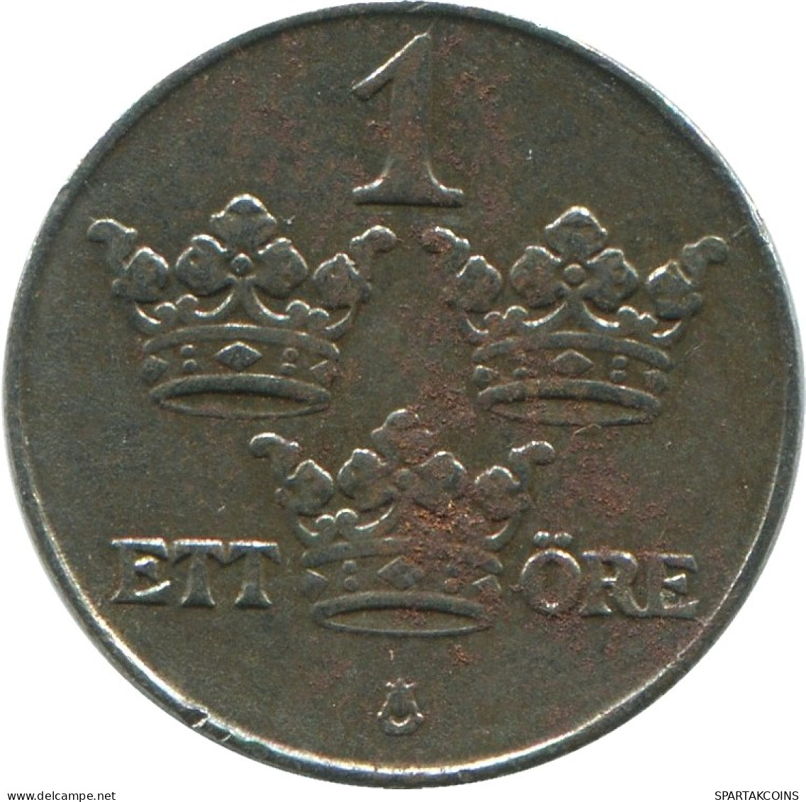 1 ORE 1917 SCHWEDEN SWEDEN Münze #AD143.2.D.A - Zweden