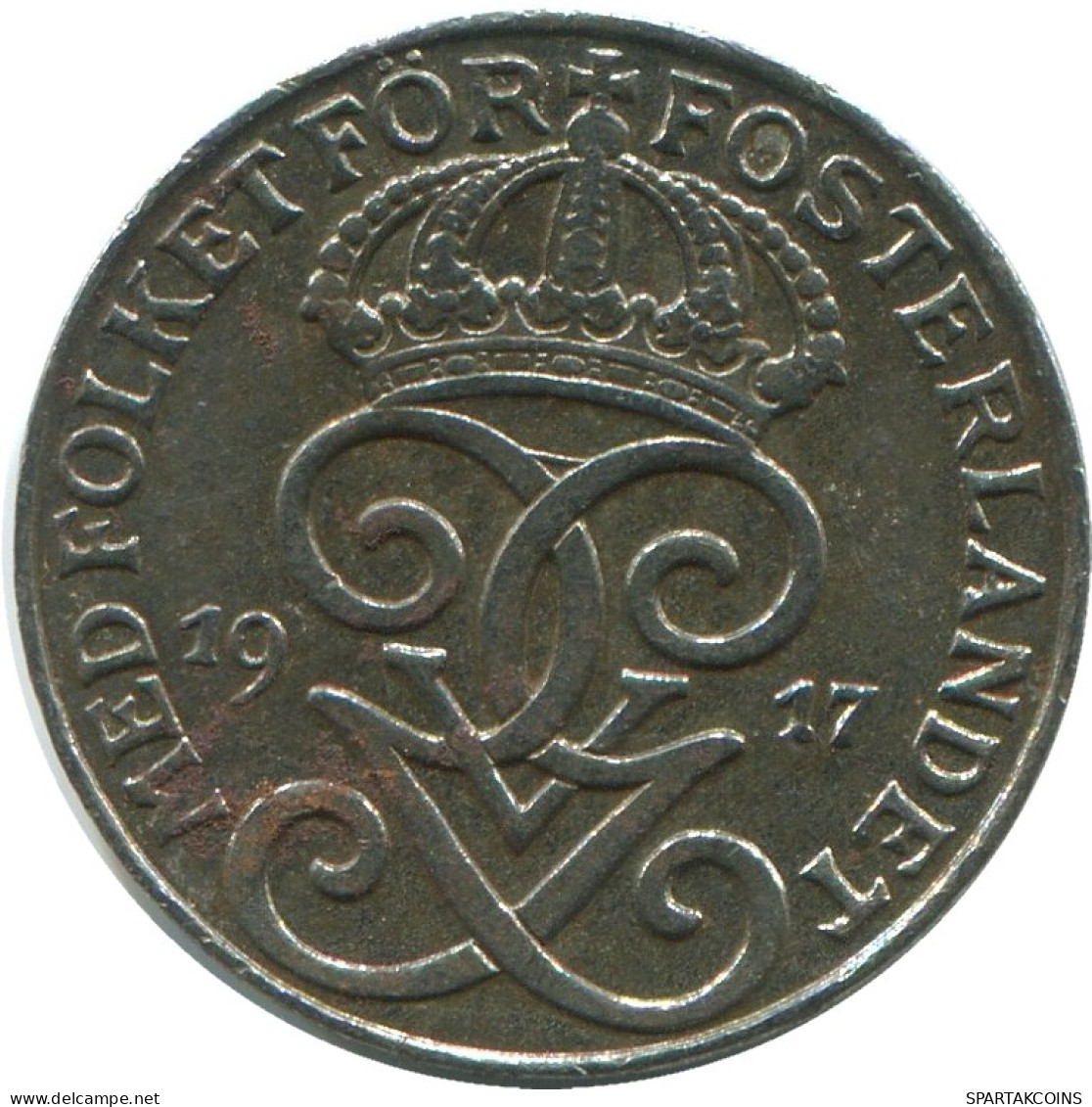 1 ORE 1917 SCHWEDEN SWEDEN Münze #AD143.2.D.A - Schweden