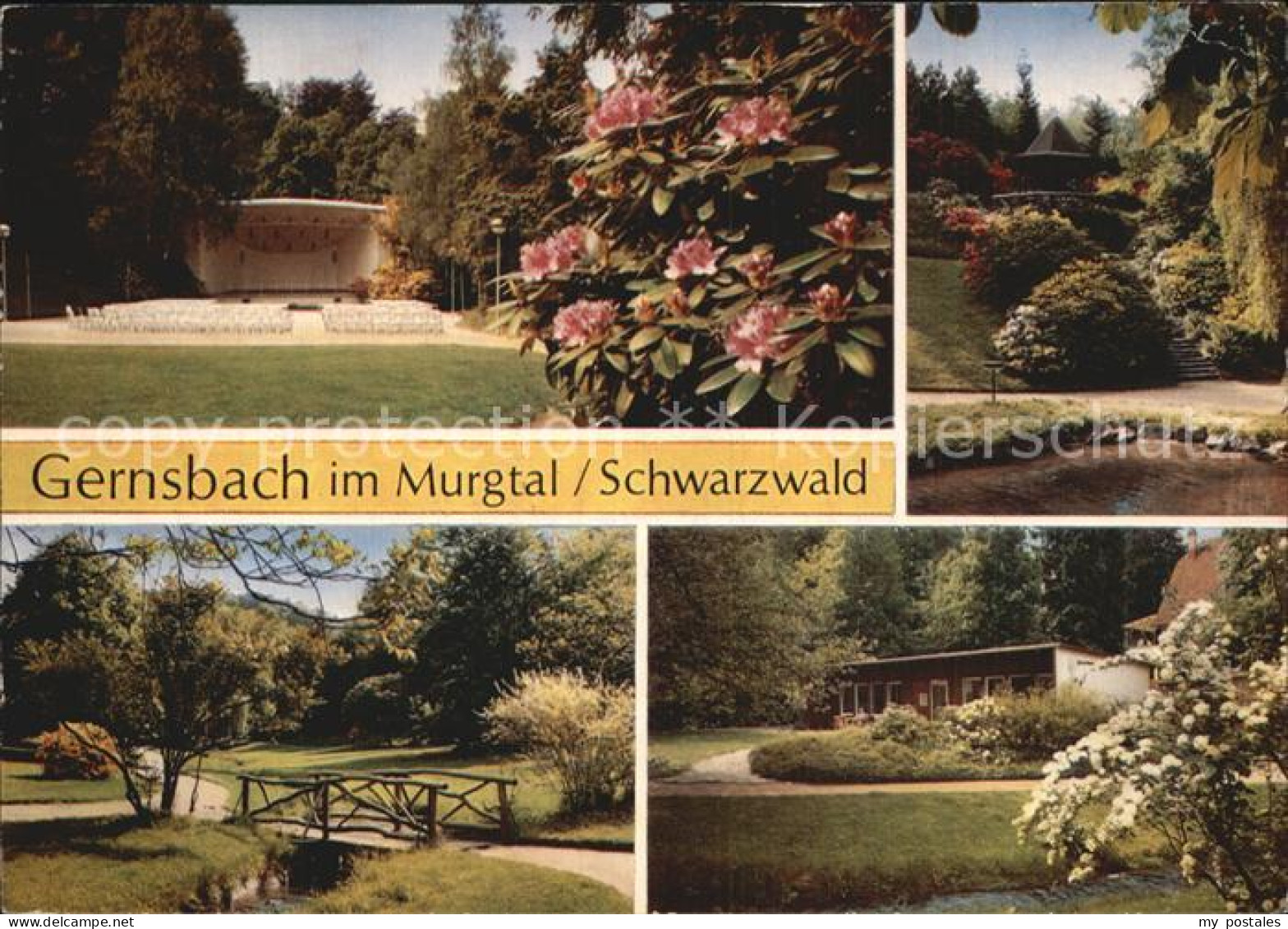 72543639 Gernsbach Konzertpavillon Kurpark Weiher Bungalow Gernsbach - Gernsbach