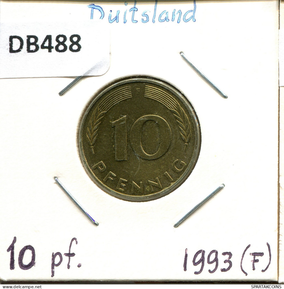 10 PFENNIG 1993 F WEST & UNIFIED GERMANY Coin #DB488.U.A - 10 Pfennig