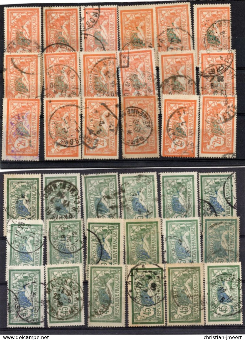 France Type Merson 54 Timbres - 1900-27 Merson