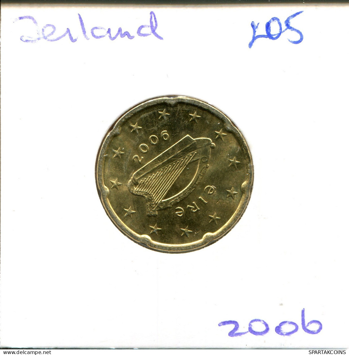 20 EURO CENTS 2006 IRLAND IRELAND Münze #EU205.D.A - Ierland