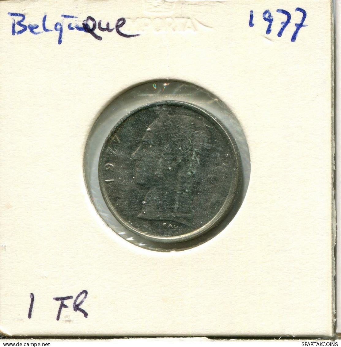 1 FRANC 1977 FRENCH Text BELGIQUE BELGIUM Pièce #AU674.F.A - 1 Franc