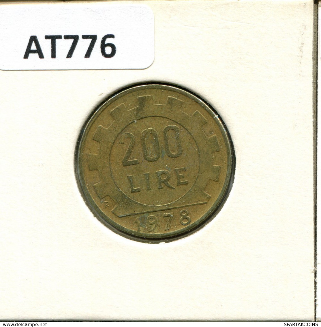 200 LIRE 1978 ITALY Coin #AT776.U.A - 200 Lire