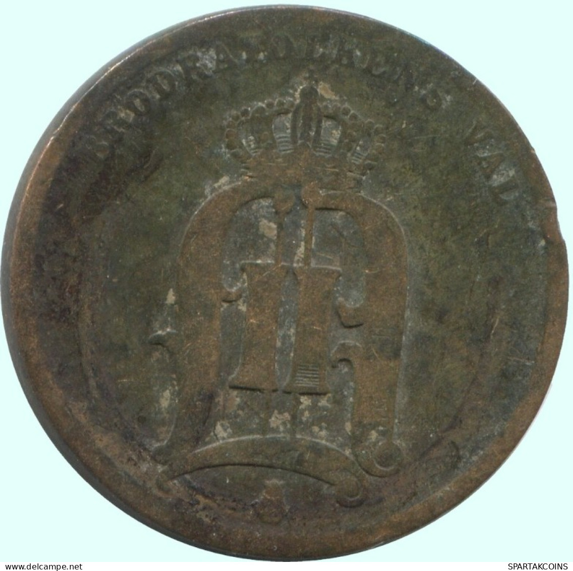 2 ORE 1876 SUECIA SWEDEN Moneda #AC891.2.E.A - Suède