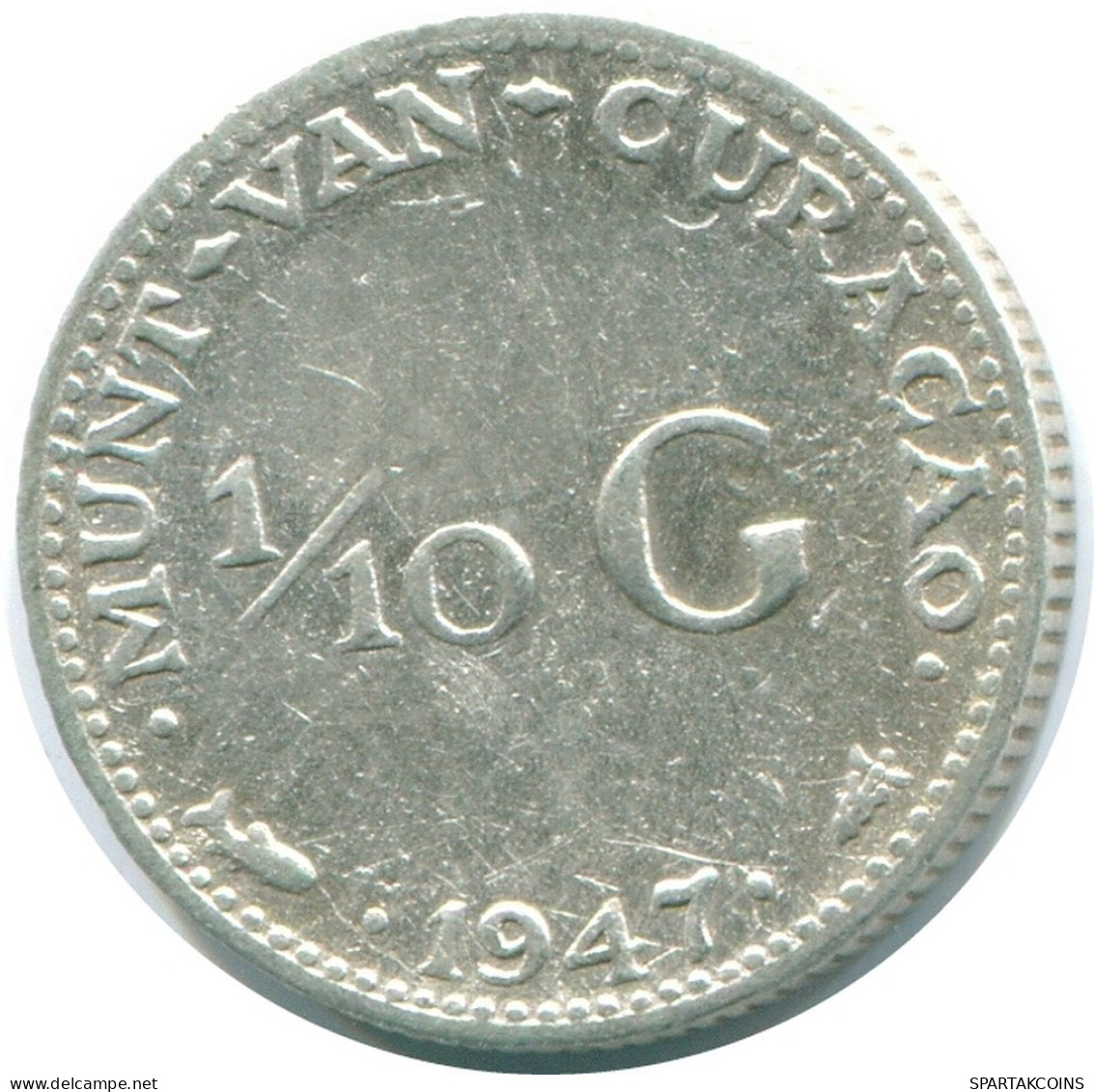 1/10 GULDEN 1947 CURACAO NEERLANDÉS NETHERLANDS PLATA #NL11834.3.E.A - Curaçao