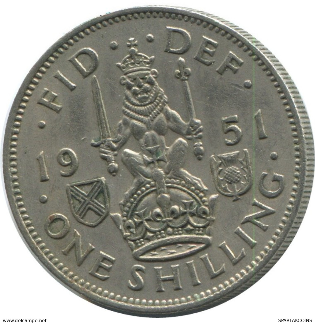 SHILLING 1951 UK GROßBRITANNIEN GREAT BRITAIN Münze #AG980.1.D.A - I. 1 Shilling