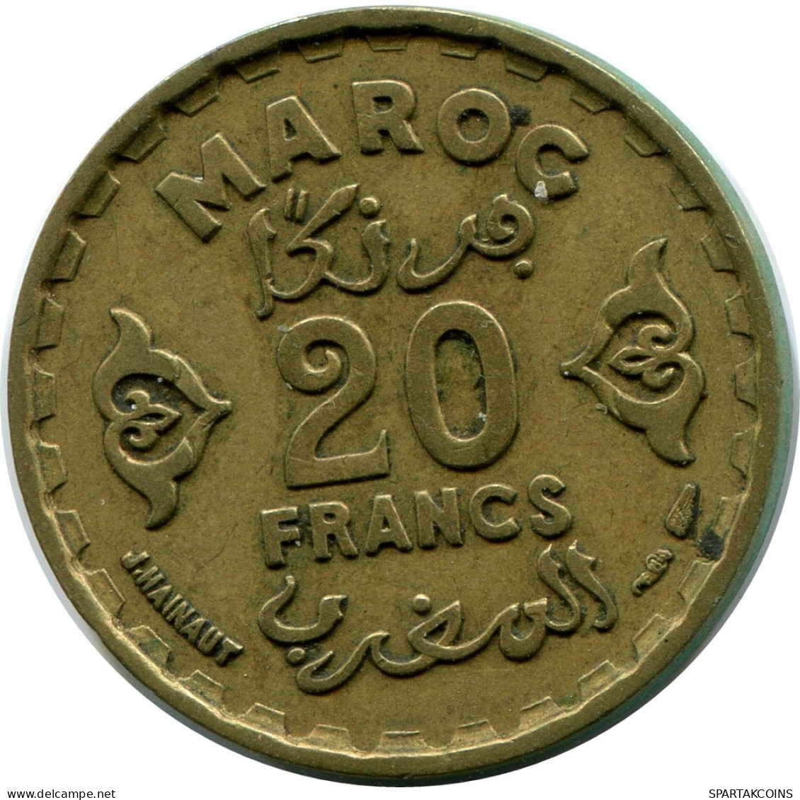 10 FRANCS 1952 MOROCCO Münze #AP253.D.A - Maroc