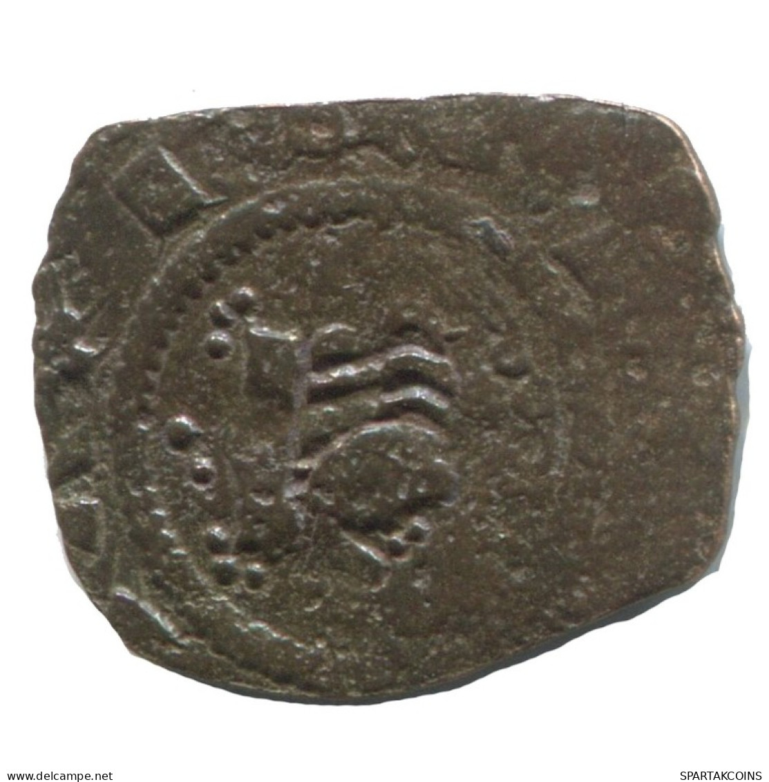 CRUSADER CROSS Authentic Original MEDIEVAL EUROPEAN Coin 0.6g/15mm #AC365.8.D.A - Autres – Europe