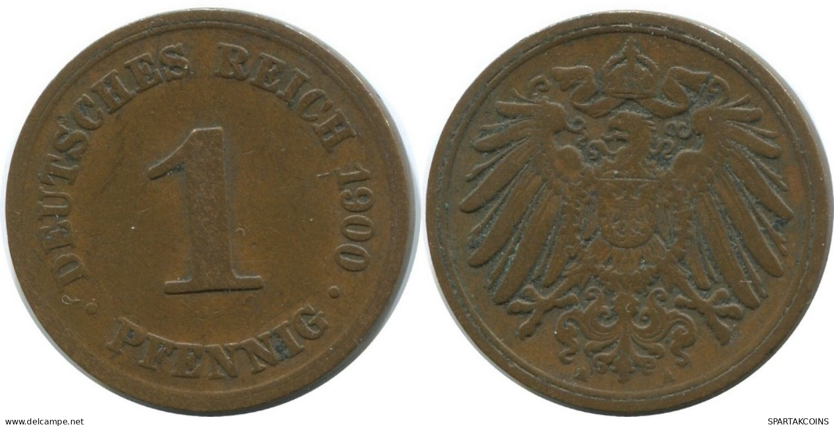 1 PFENNIG 1900 A ALLEMAGNE Pièce GERMANY #AD442.9.F.A - 1 Pfennig