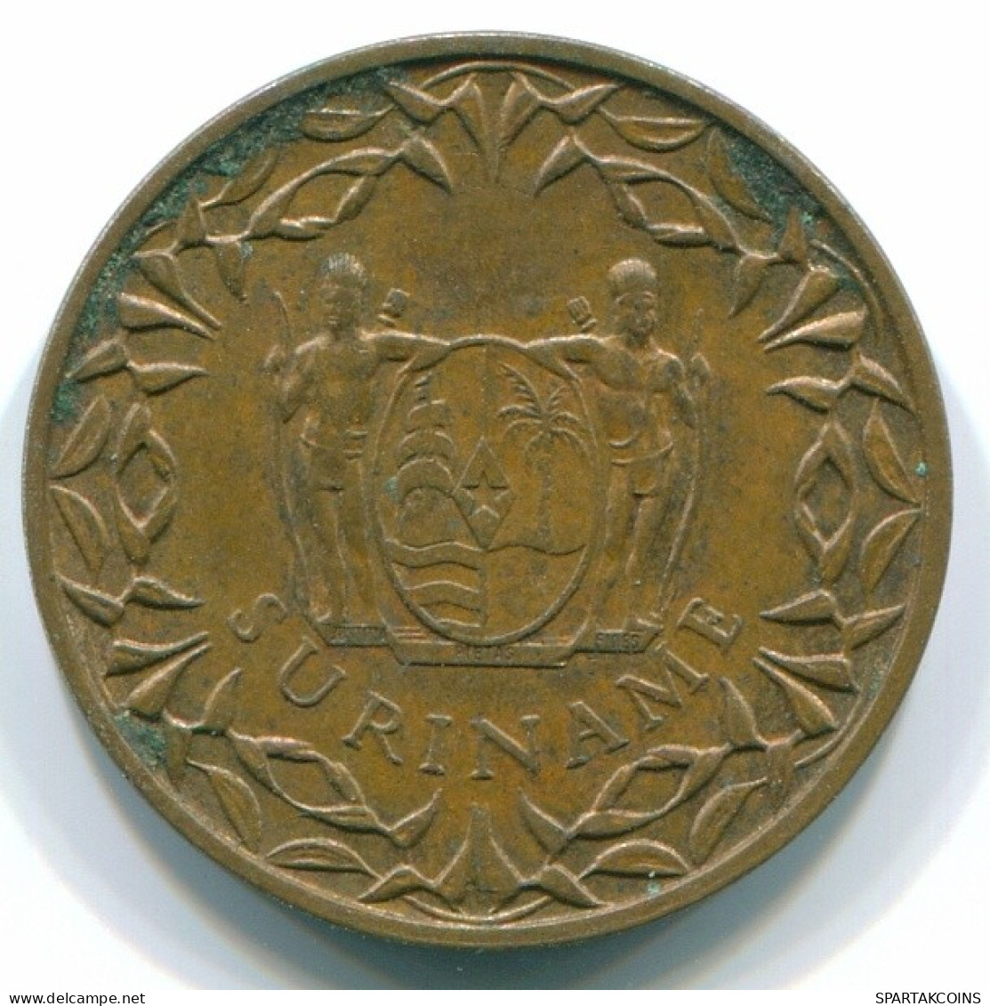 1 CENT 1962 SURINAME Netherlands Bronze Fish Colonial Coin #S10910.U.A - Surinam 1975 - ...