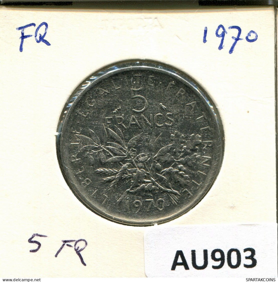 5 FRANCS 1970 FRANCE Pièce #AU903.F.A - 5 Francs