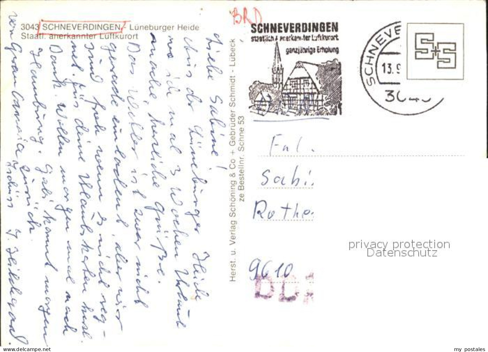 72543569 Schneverdingen Einkaufszentrum Verkehrsamt Rathaus Ev Kirche Hallenbad  - Schneverdingen