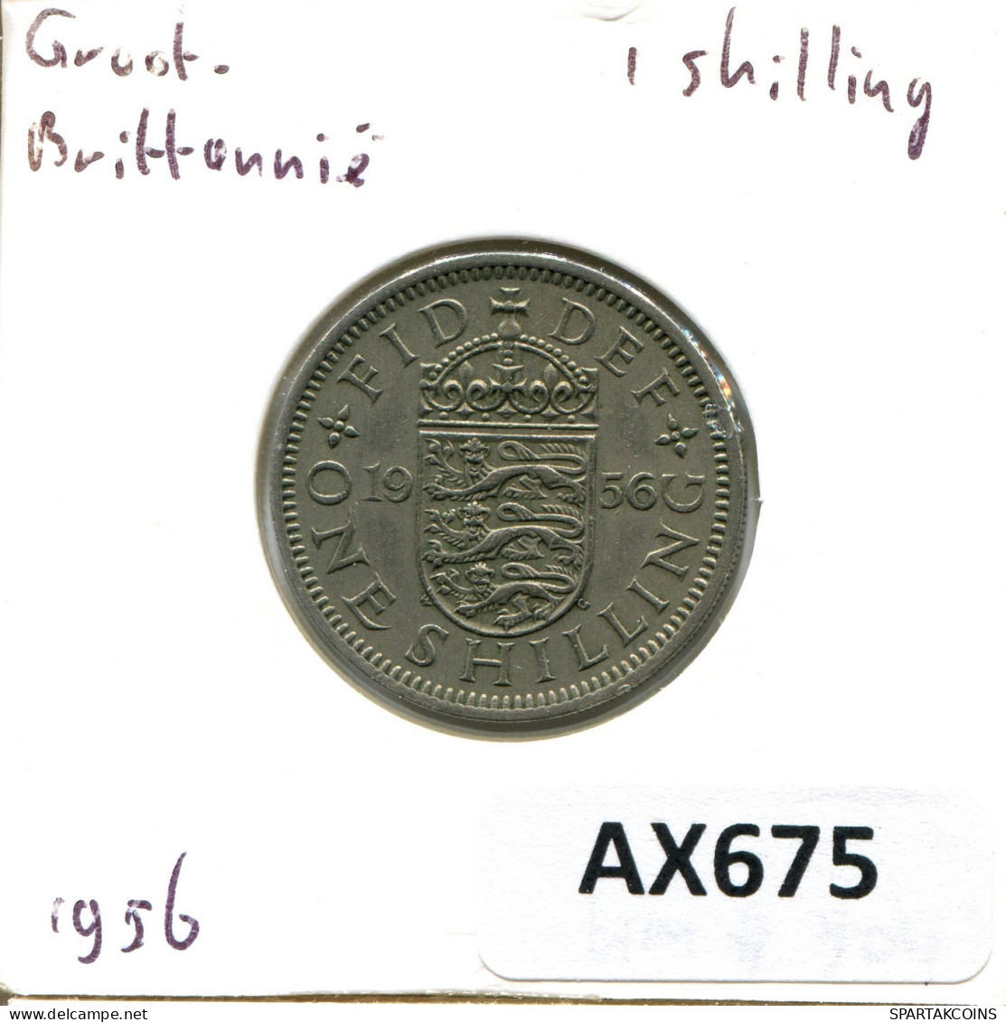 SHILLING 1956 UK GROßBRITANNIEN GREAT BRITAIN Münze #AX675.D.A - I. 1 Shilling