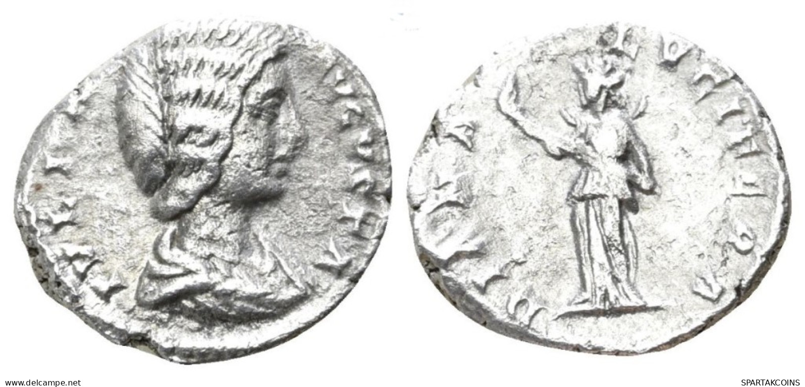 JULIA DOMNA DENARIUS DIANA TORCH FACKEL 3.19g/18mm Roman Coin #ANT1027.53.U.A - Die Severische Dynastie (193 / 235)