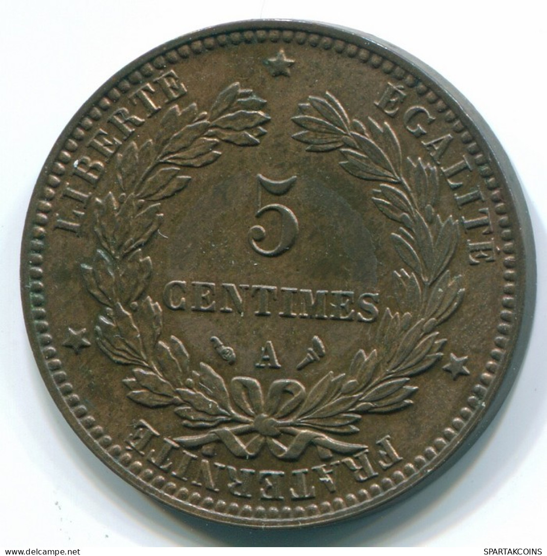 5 CENTIMES 1897 A FRANKREICH FRANCE Französisch Münze CERES XF/UNC #FR1119.38.D.A - 5 Centimes