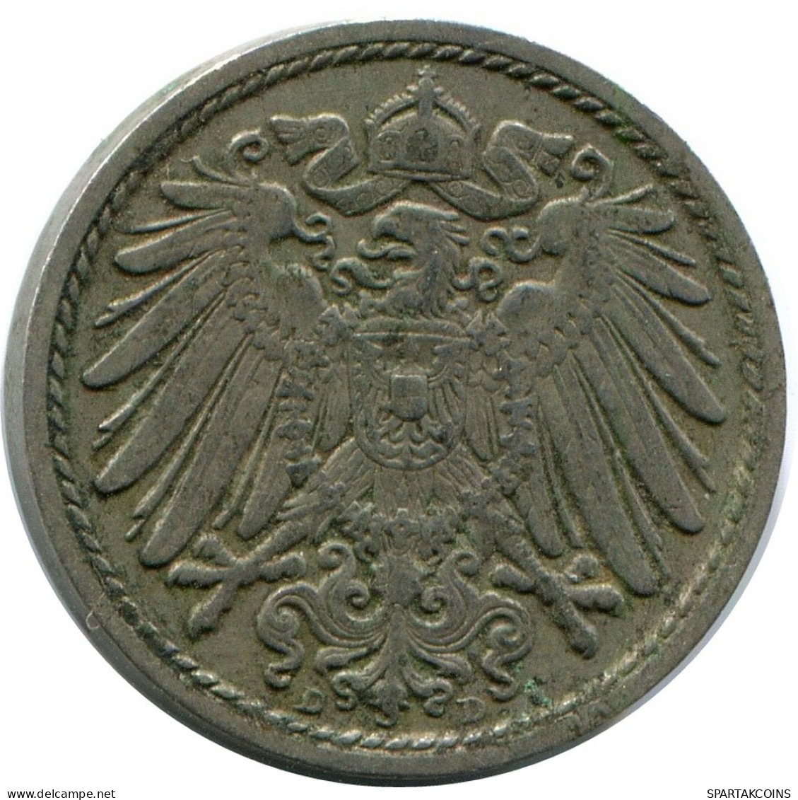 5 PFENNIG 1911 D DEUTSCHLAND Münze GERMANY #DB239.D.A - 5 Pfennig