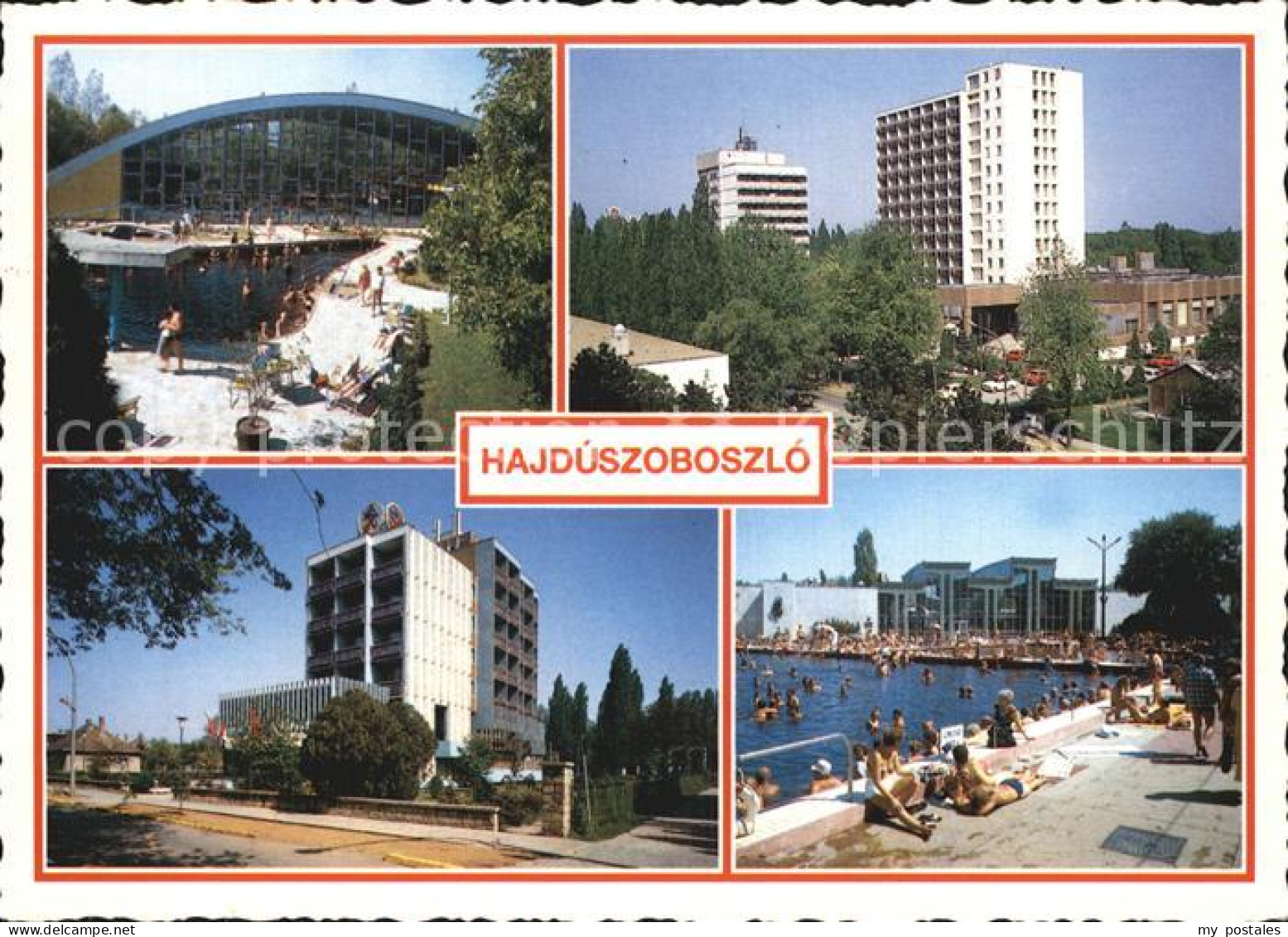 72543559 Hajdúszoboszló  Hallenbad Hochhaeuser Schwimmbad Ungarn - Hongrie