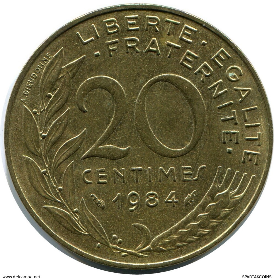 20 CENTIMES 1984 FRANCE Pièce #AZ397.F.A - 20 Centimes