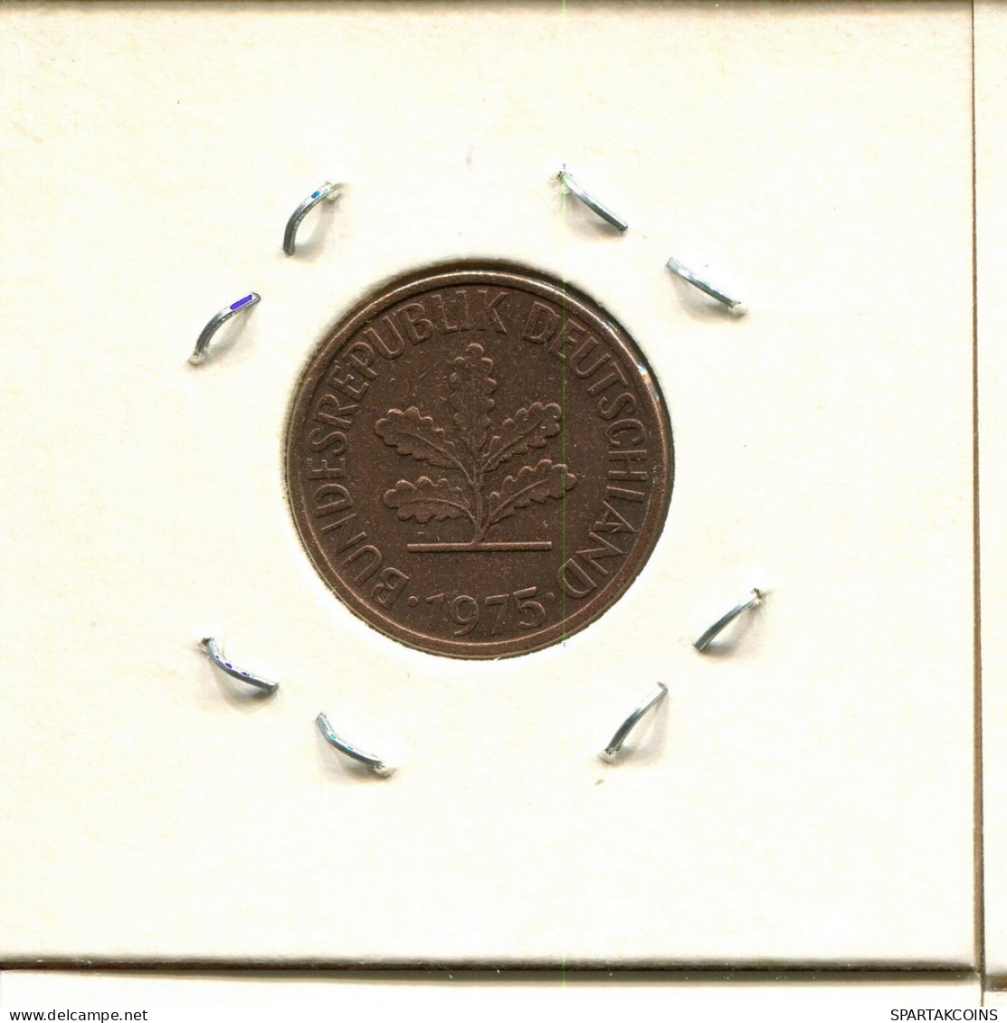 2 PFENNIG 1975 D WEST & UNIFIED GERMANY Coin #DC234.U.A - 2 Pfennig