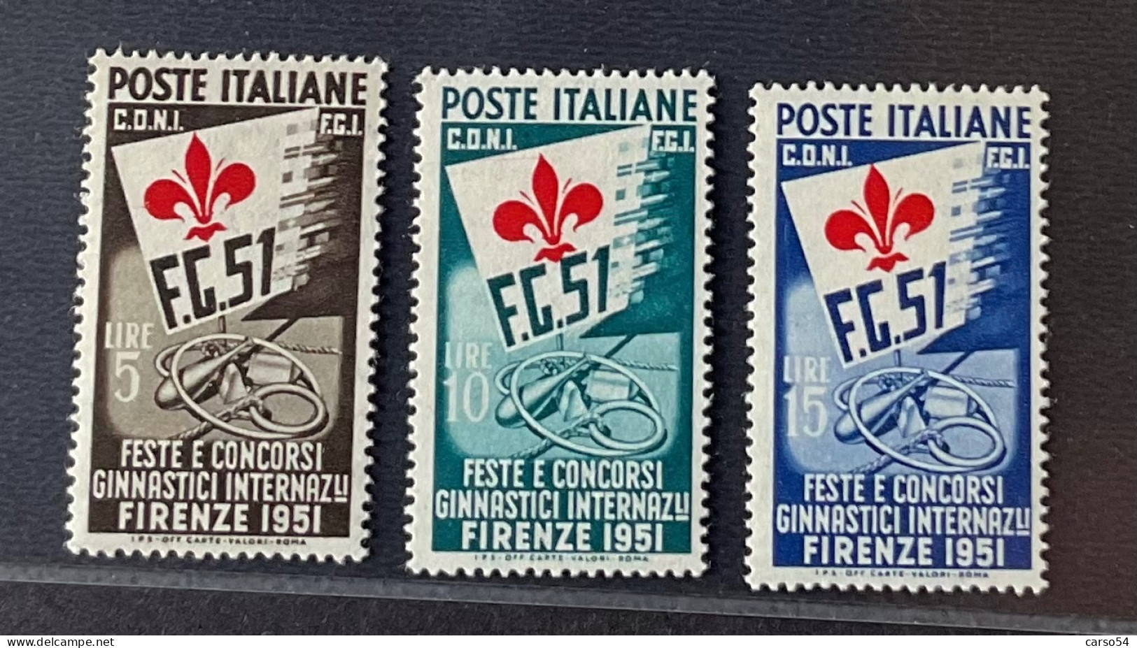 1951 - GINNICI SERIE COMPLETA NUOVI PERFETTI OTTIMA CENTRATURA - 1946-60: Mint/hinged