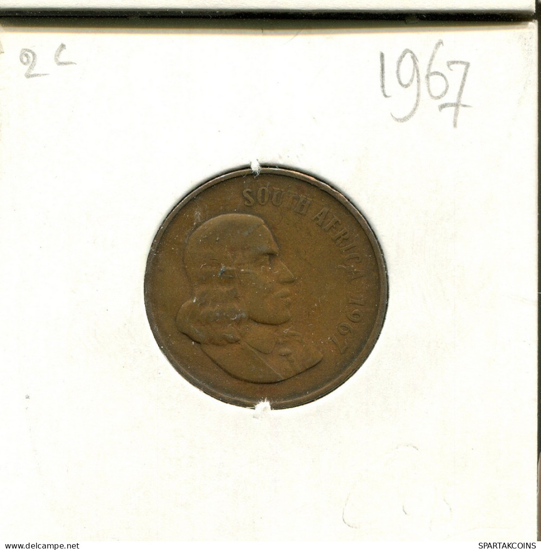 2 CENTS 1967 AFRIQUE DU SUD SOUTH AFRICA Pièce #AT079.F.A - South Africa