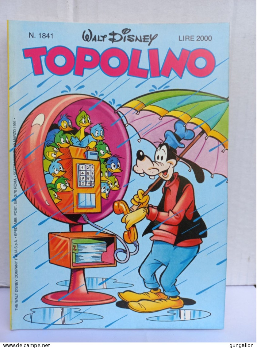 Topolino (Mondadori 1991) N. 1841 - Disney