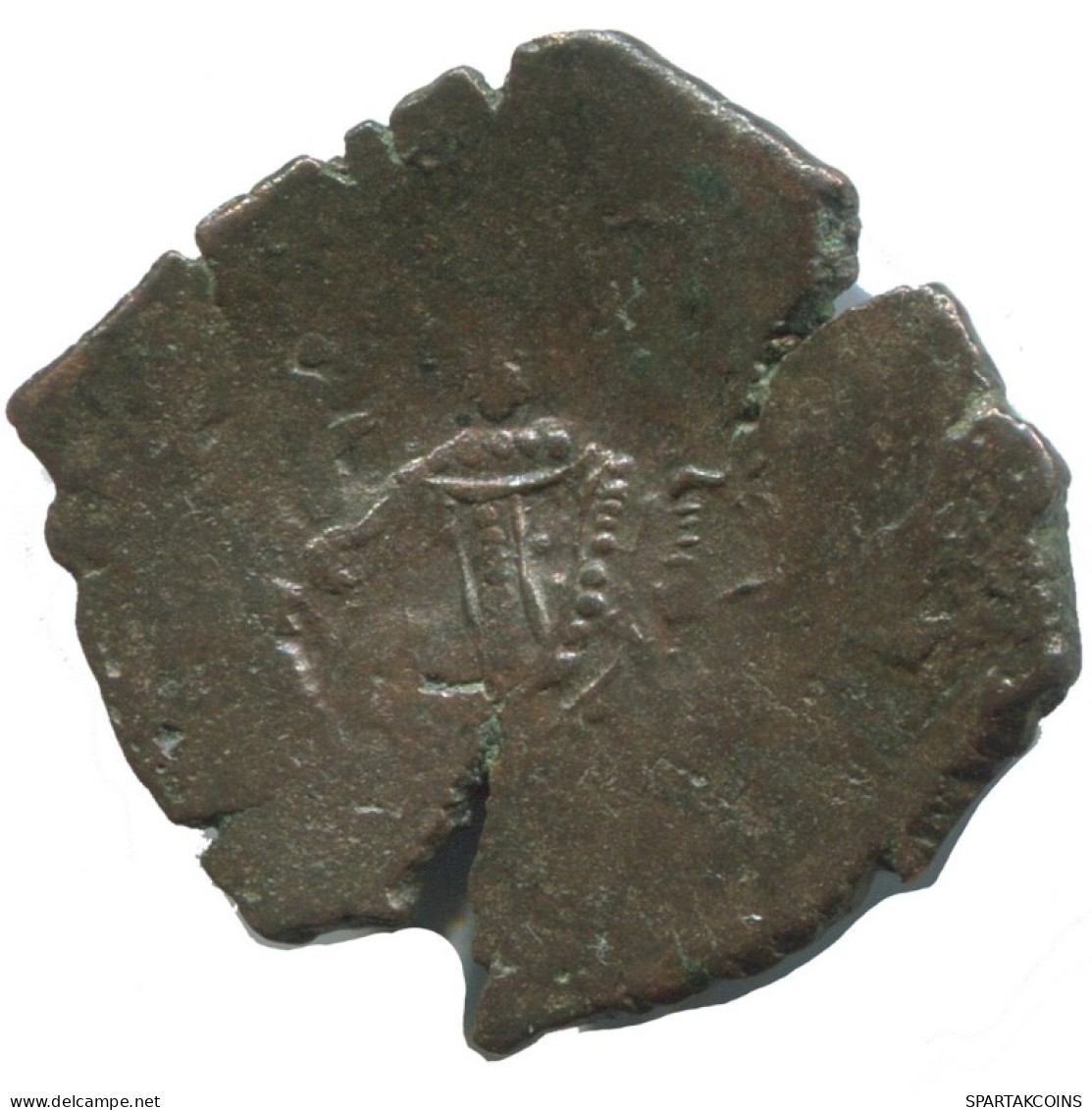 Authentic Original Ancient BYZANTINE EMPIRE Trachy Coin 2g/21mm #AG685.4.U.A - Byzantine