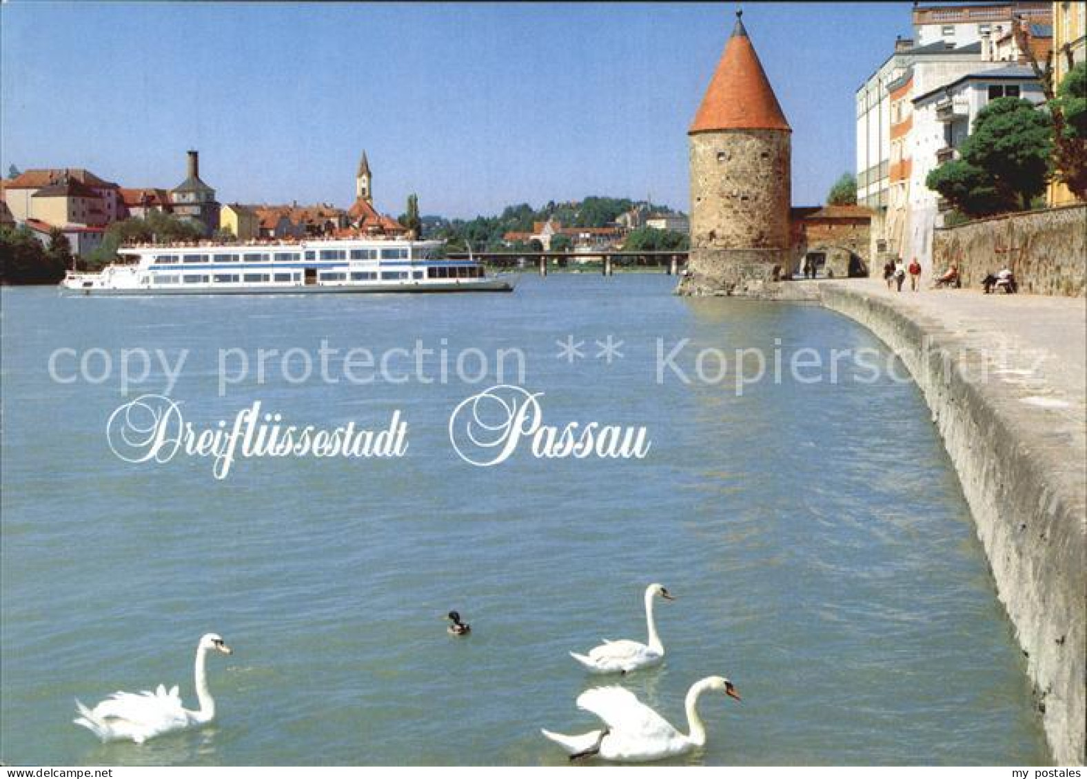 72543524 Passau Innkai Mit Schaiblingsturm Fahrgastschiff Passau - Passau