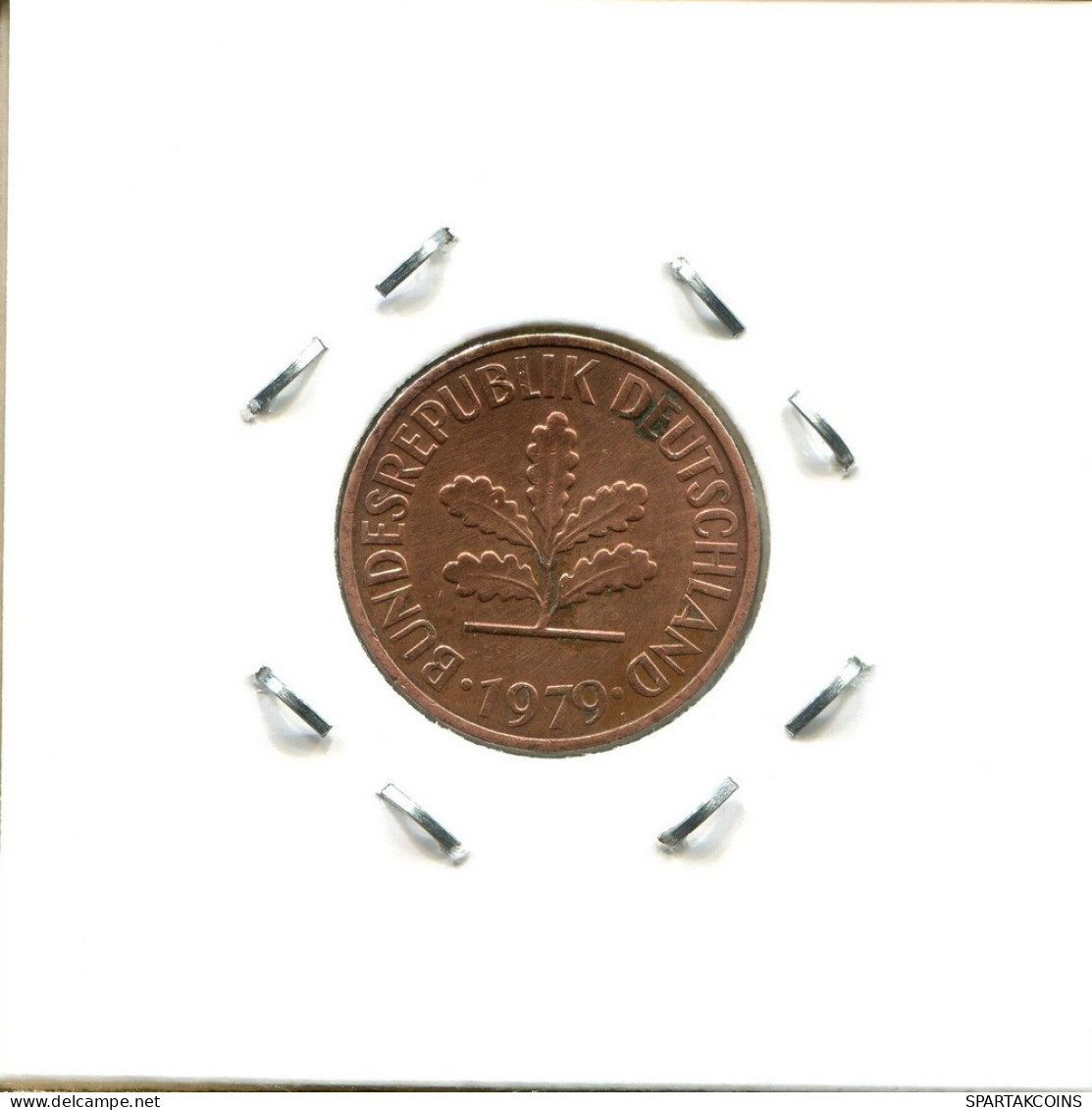 2 PFENNIG 1979 D WEST & UNIFIED GERMANY Coin #DC250.U.A - 2 Pfennig
