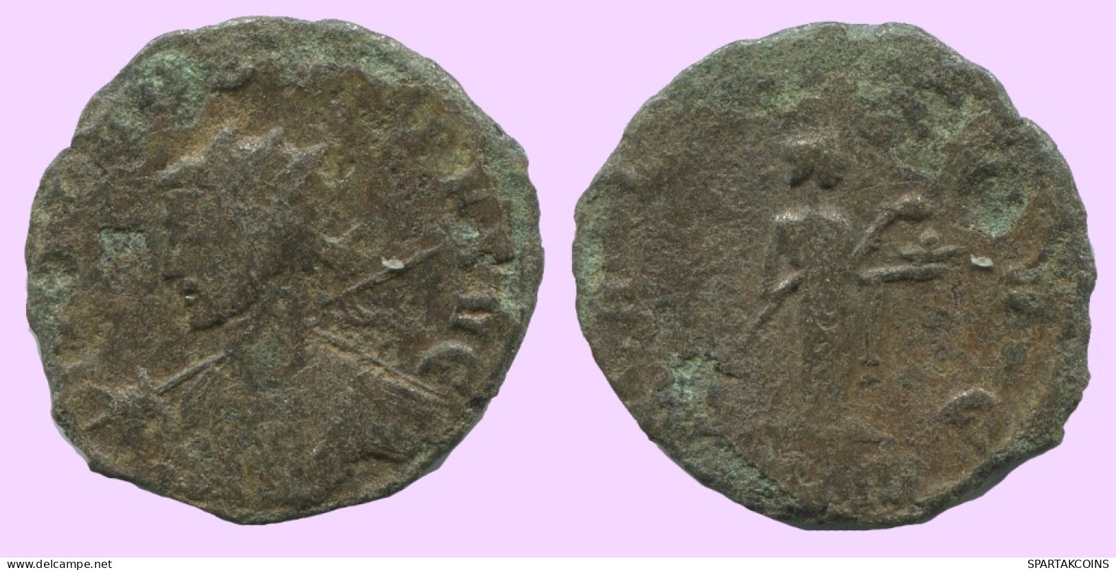 LATE ROMAN IMPERIO Follis Antiguo Auténtico Roman Moneda 1.9g/19mm #ANT1978.7.E.A - La Fin De L'Empire (363-476)