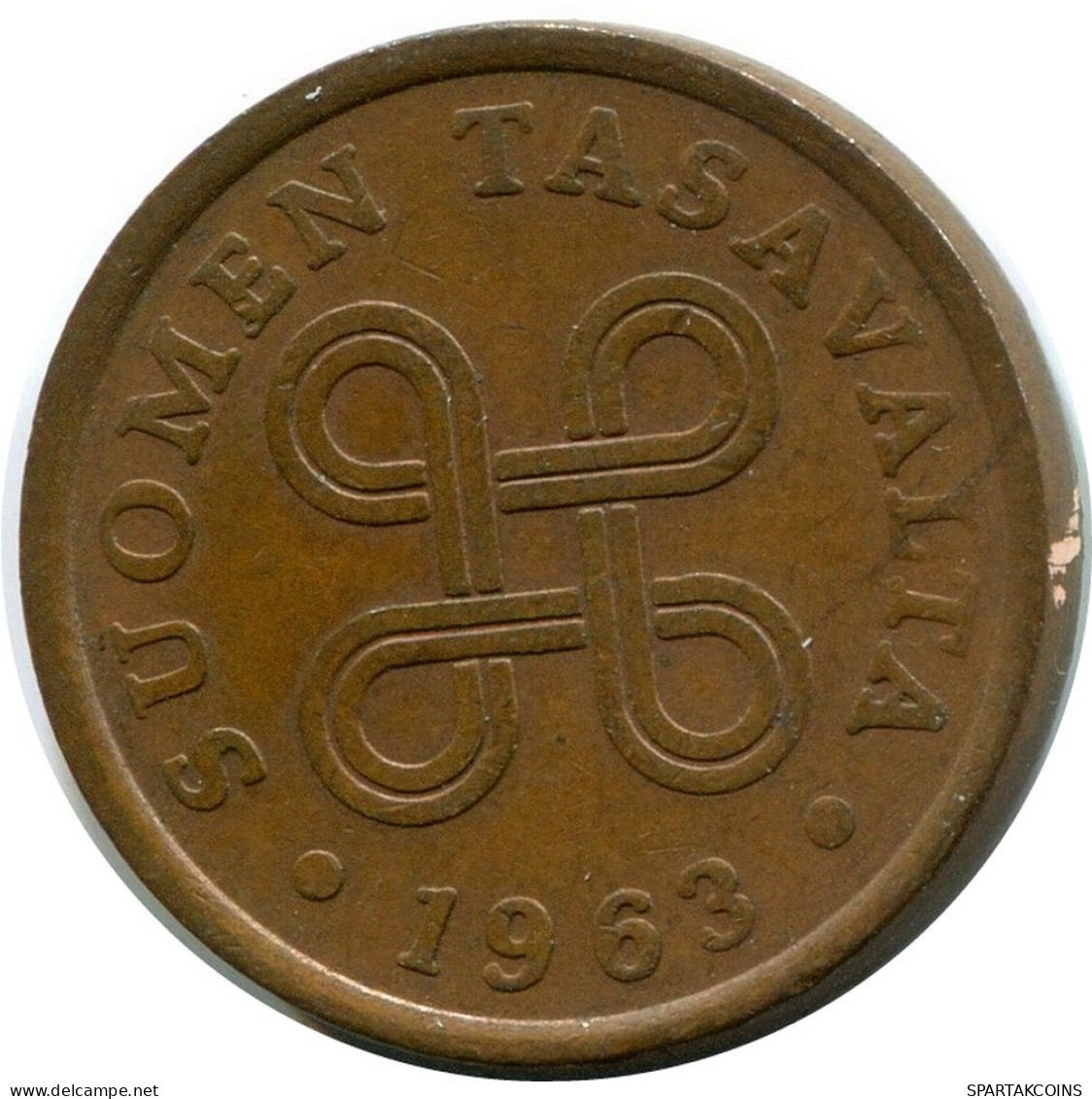 5 PENNYA 1963 FINNLAND FINLAND Münze #AX870.D.A - Finlande