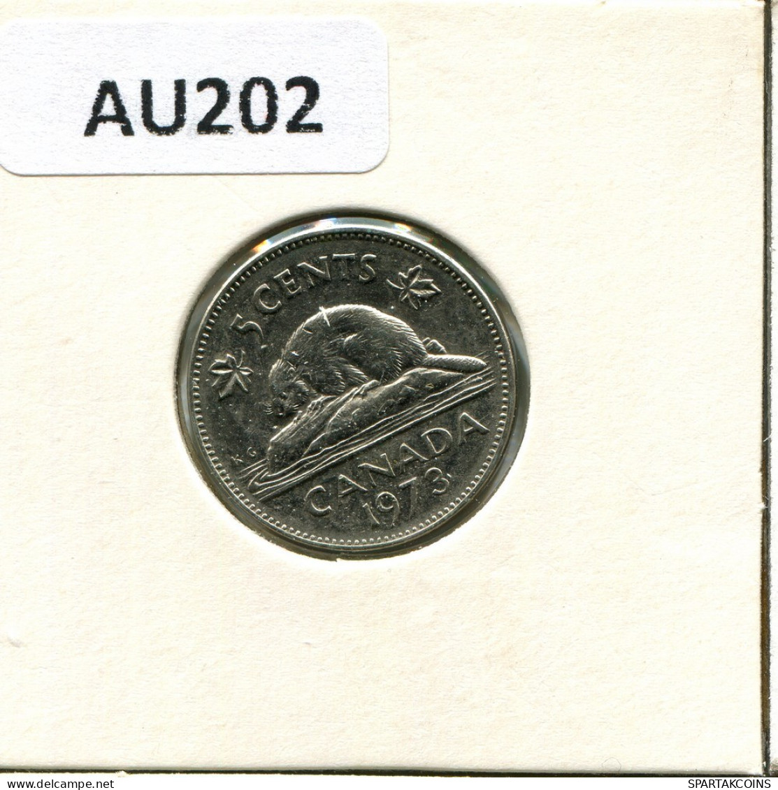 5 CENT 1973 CANADA Pièce #AU202.F.A - Canada